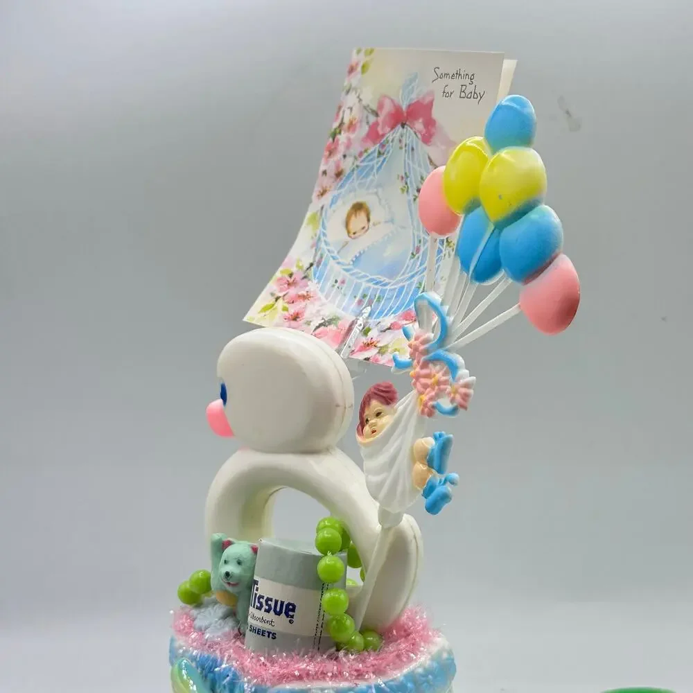 Kitschy Baby Duckie Centerpiece - Assemblage Diorama Decor